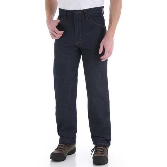 Lot of 2 pairs of Gently Used Rustler Jeans: 38x29 : 1 Dark Wash, 1 Black 38x29 - Picture 3 of 5